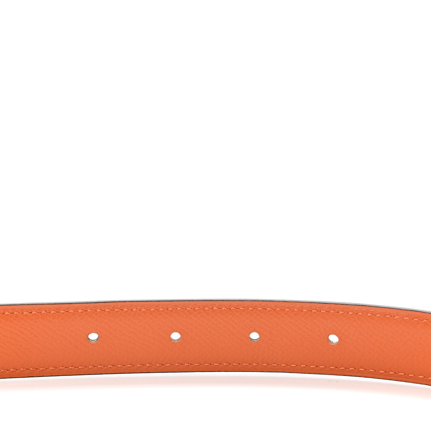 Hermes Swift Epsom 24mm Mini Constance Guilloche H Belt 95 Black Orange 5 of 5