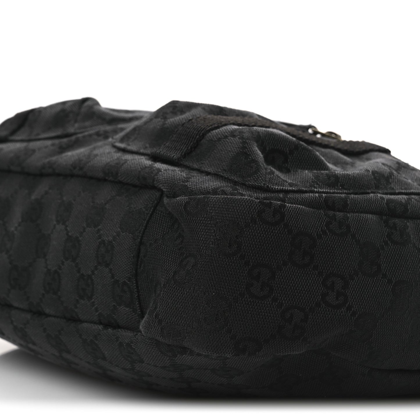 Monogram Double Pocket Messenger Bag Black