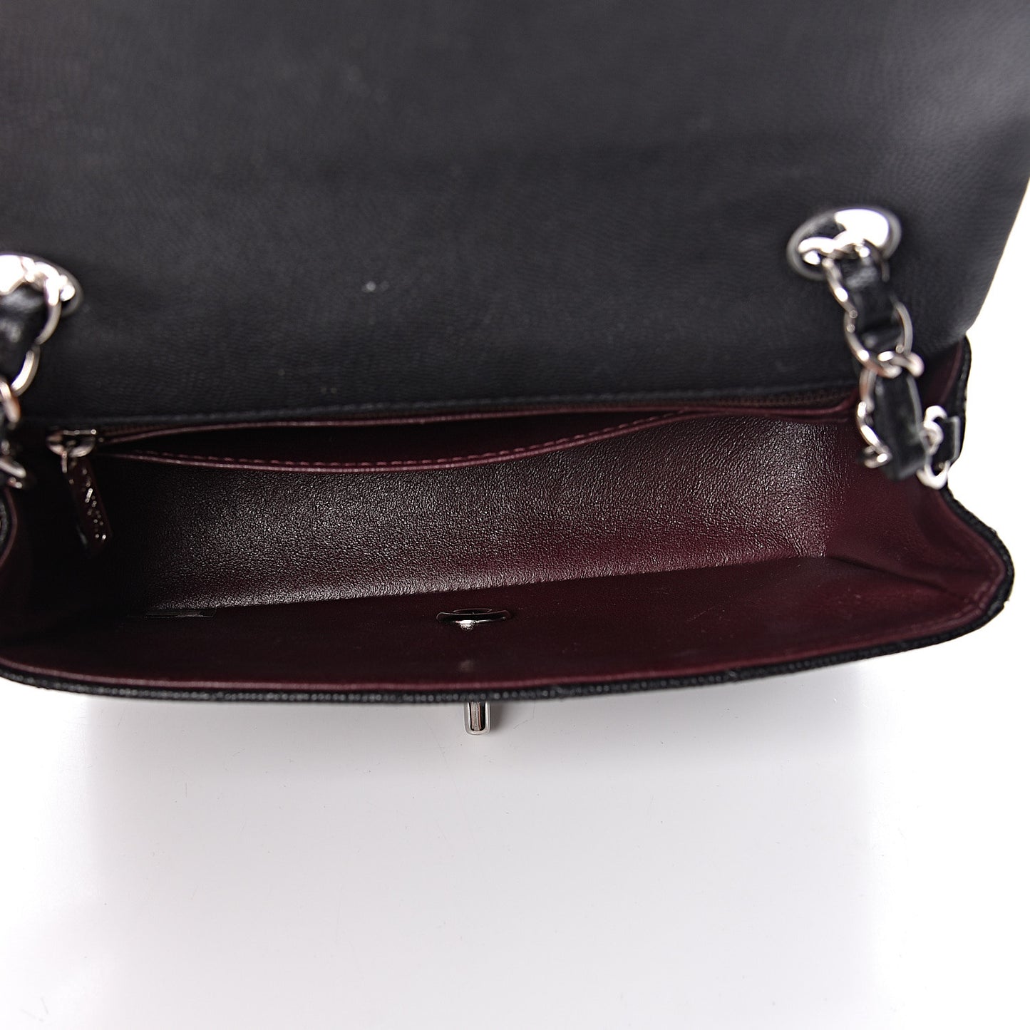 Caviar Quilted Mini Rectangular Flap Black