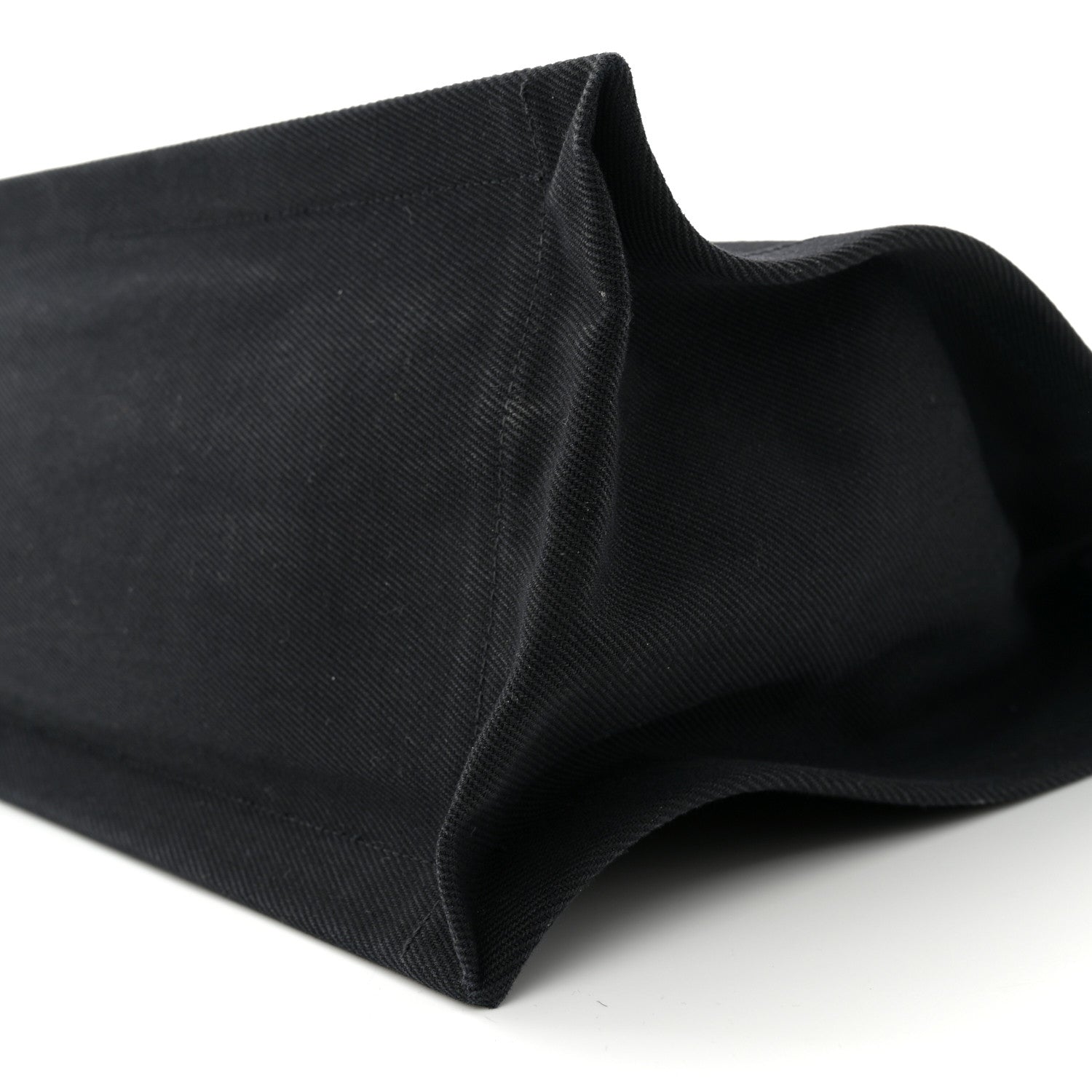 Saint Laurent Linen Calfskin Rive Gauche Tote Black 10 of 12