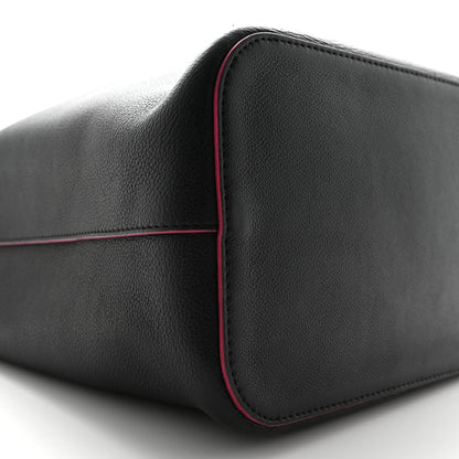 Louis Vuitton Calfskin Lockme Bucket Black 8 of 12