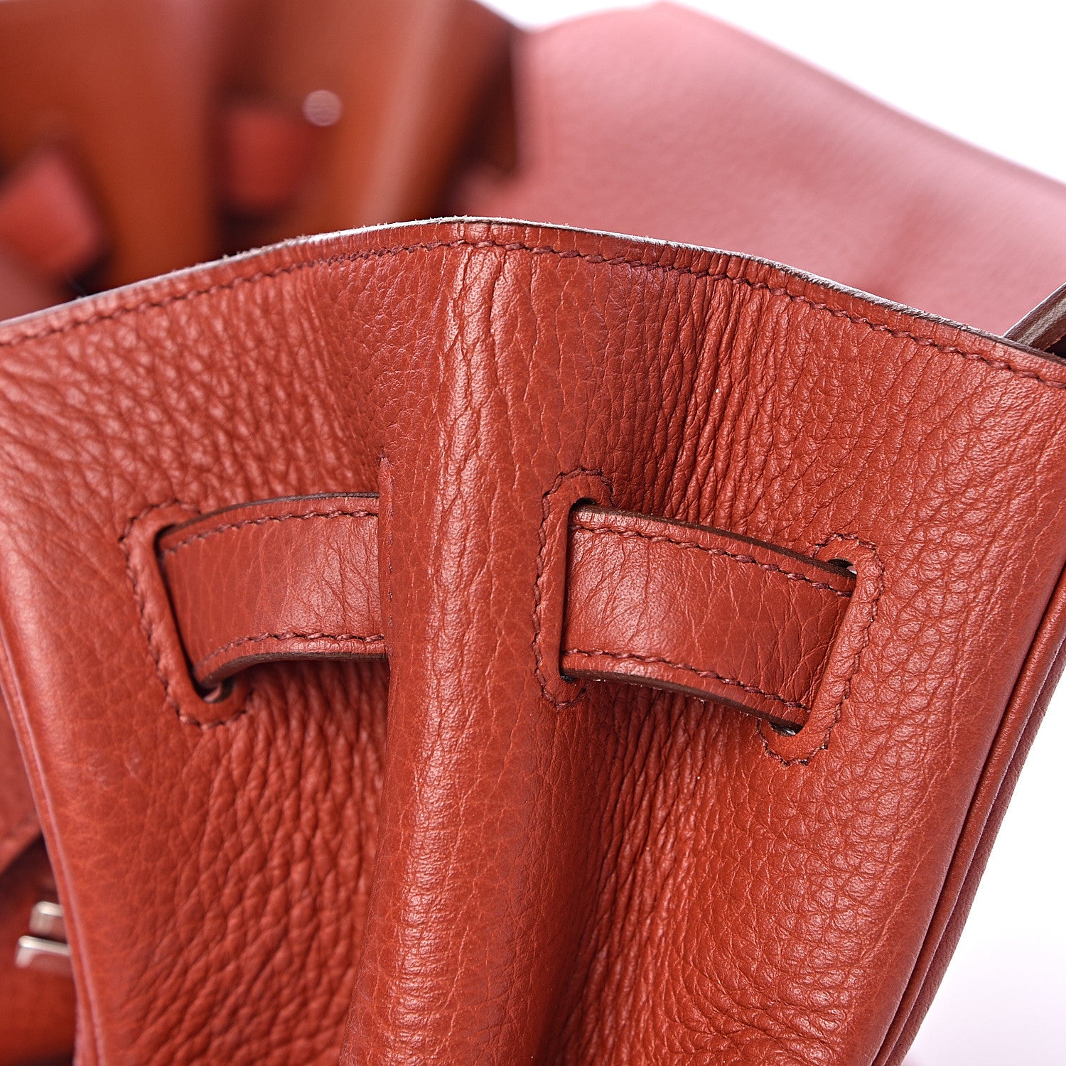 Hermes Taurillon Clemence Birkin 35 Rouge Venetian 12 of 46