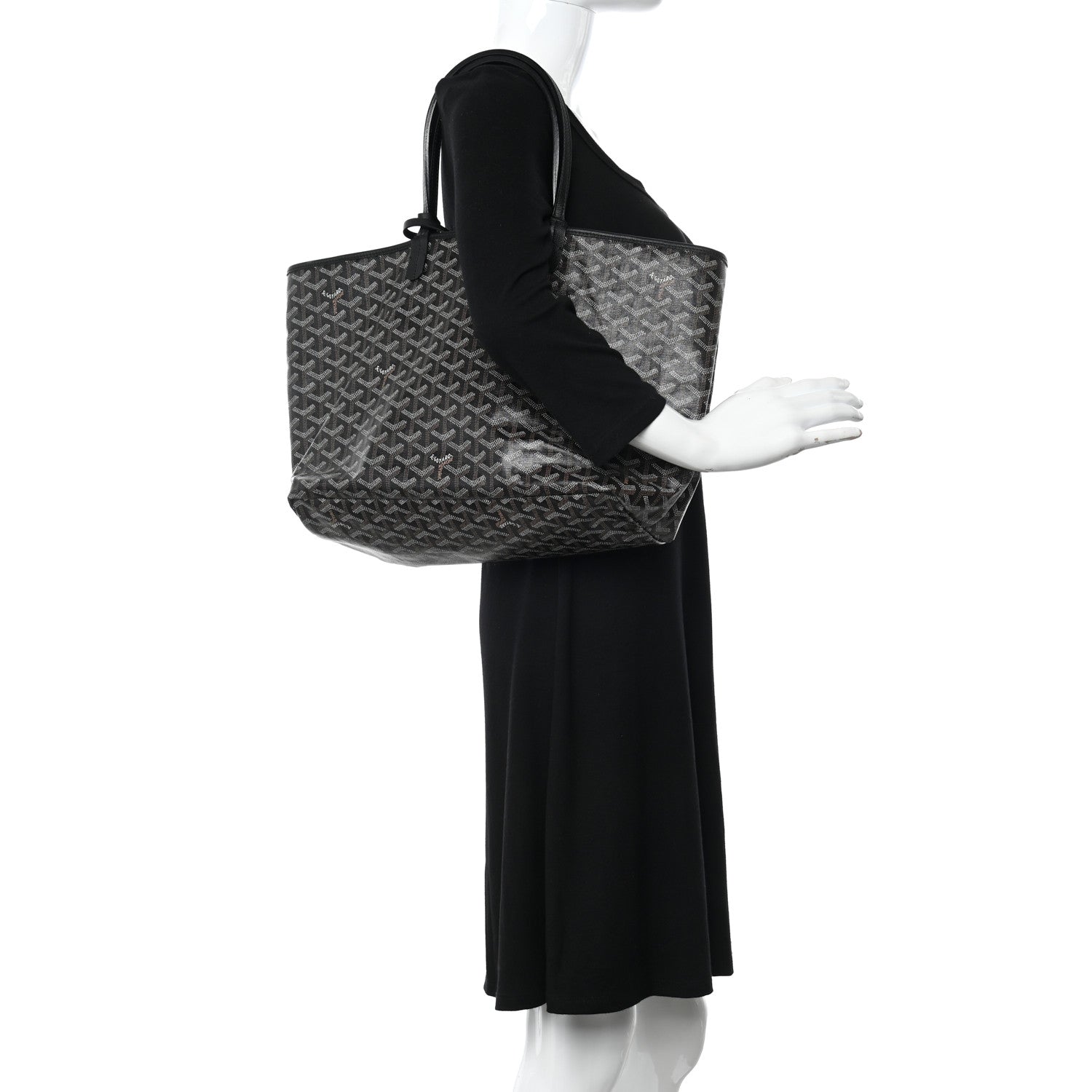 Goyard Goyardine Saint Louis PM Black 3 of 9