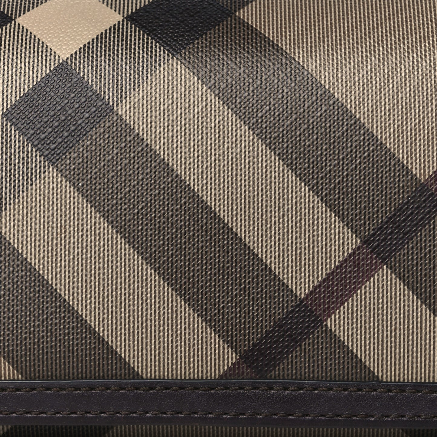 Smoked Check Penrose Continental Wallet Brown