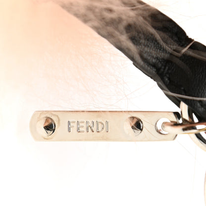 Fendi Calfskin Mink Fox Fur Witches USB Power Bank Bag Charm Brown 3 of 6