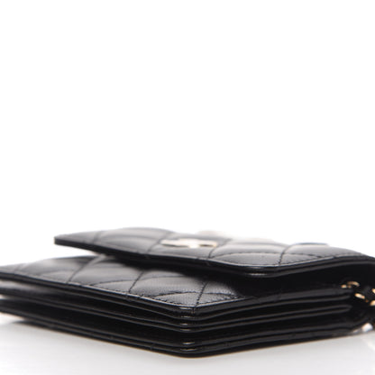 Chanel Lambskin Quilted My Chanel Lady Card Holder On Chain Black 7 of 11