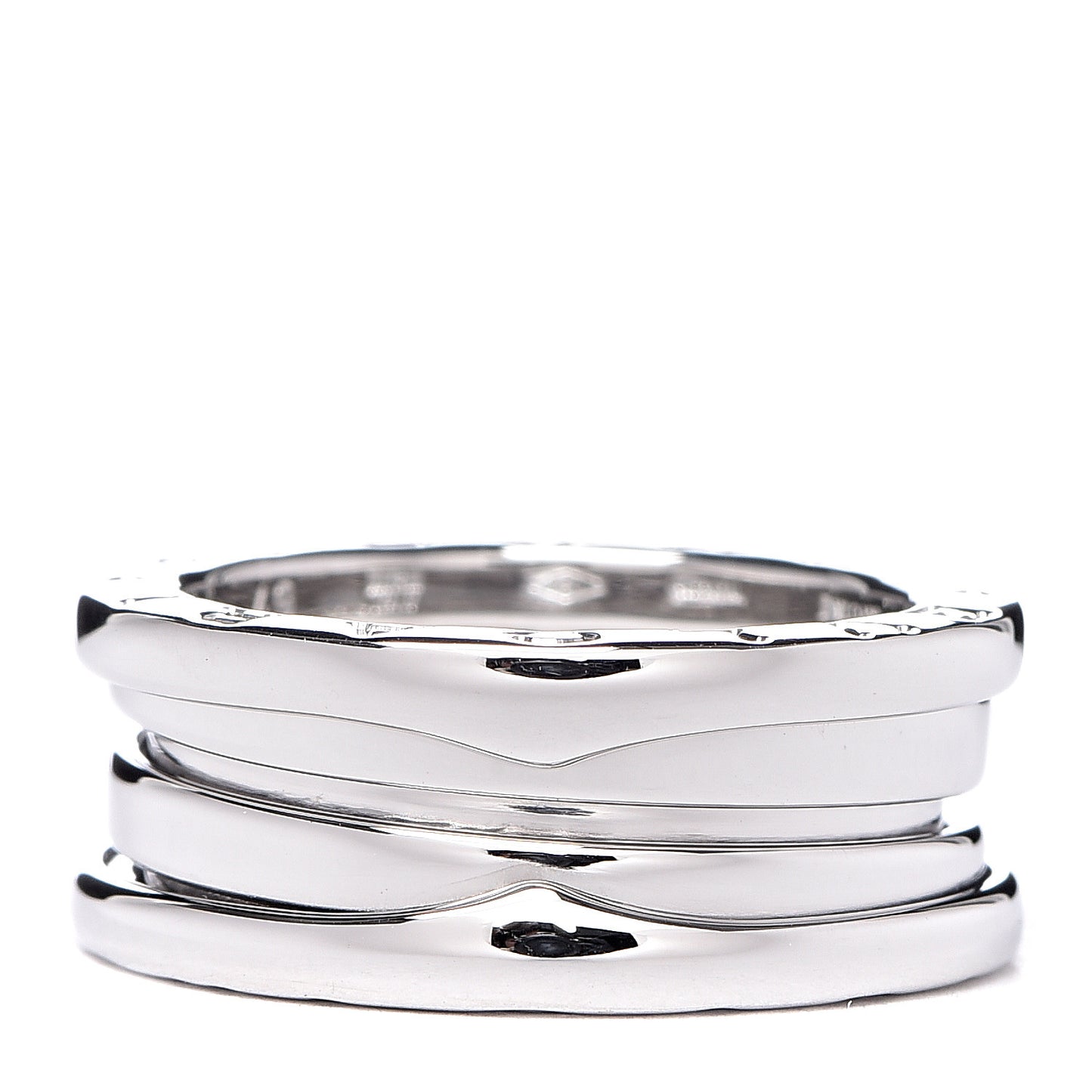 18K White Gold B.Zero1 Three-Band Ring 49 4.75