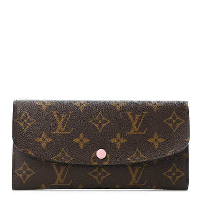 Louis Vuitton Monogram Emilie Wallet Rose Ballerine 1 of 4