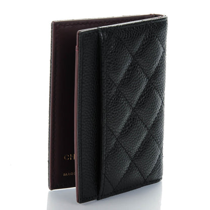 Chanel Caviar Quilted Card Holder Wallet Black 3 of 7