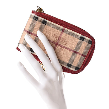 Burberry Haymarket Check Wristlet Pouch Red 2 of 8