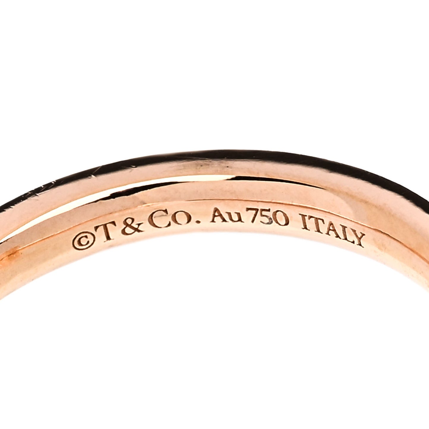 18K Rose Gold Diamond 2.5mm T T1 Ring 55 7.25