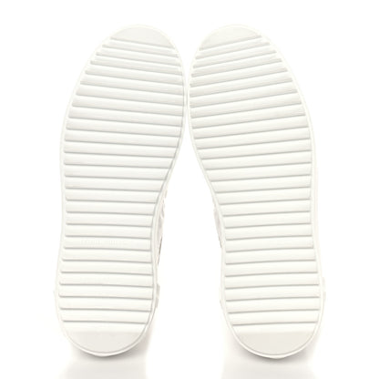 Louis Vuitton Monogram Embossed Calfskin Damier Azur Time Out Sneakers 37.5 Rose Clair Pink 5 of 8