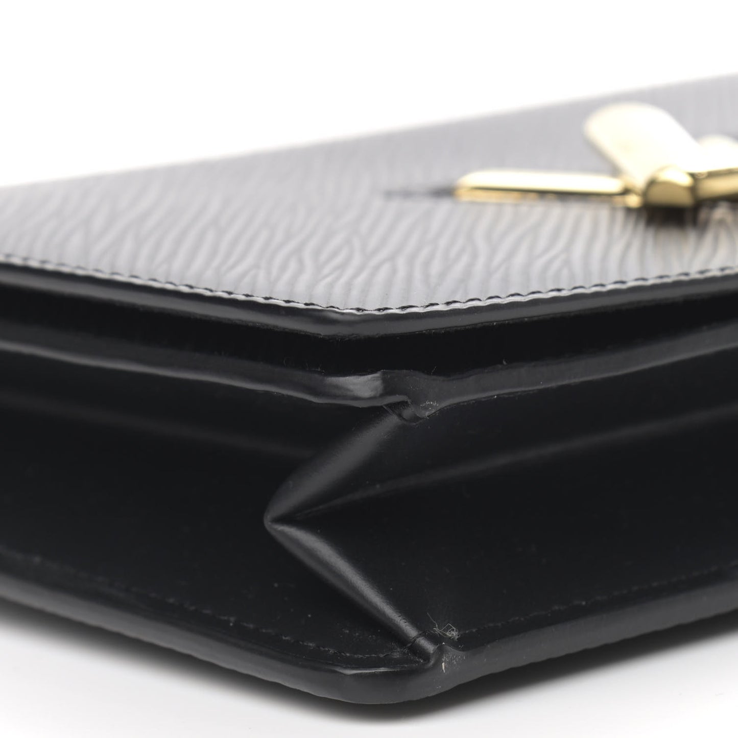 Epi Twist Belt Chain Wallet Black