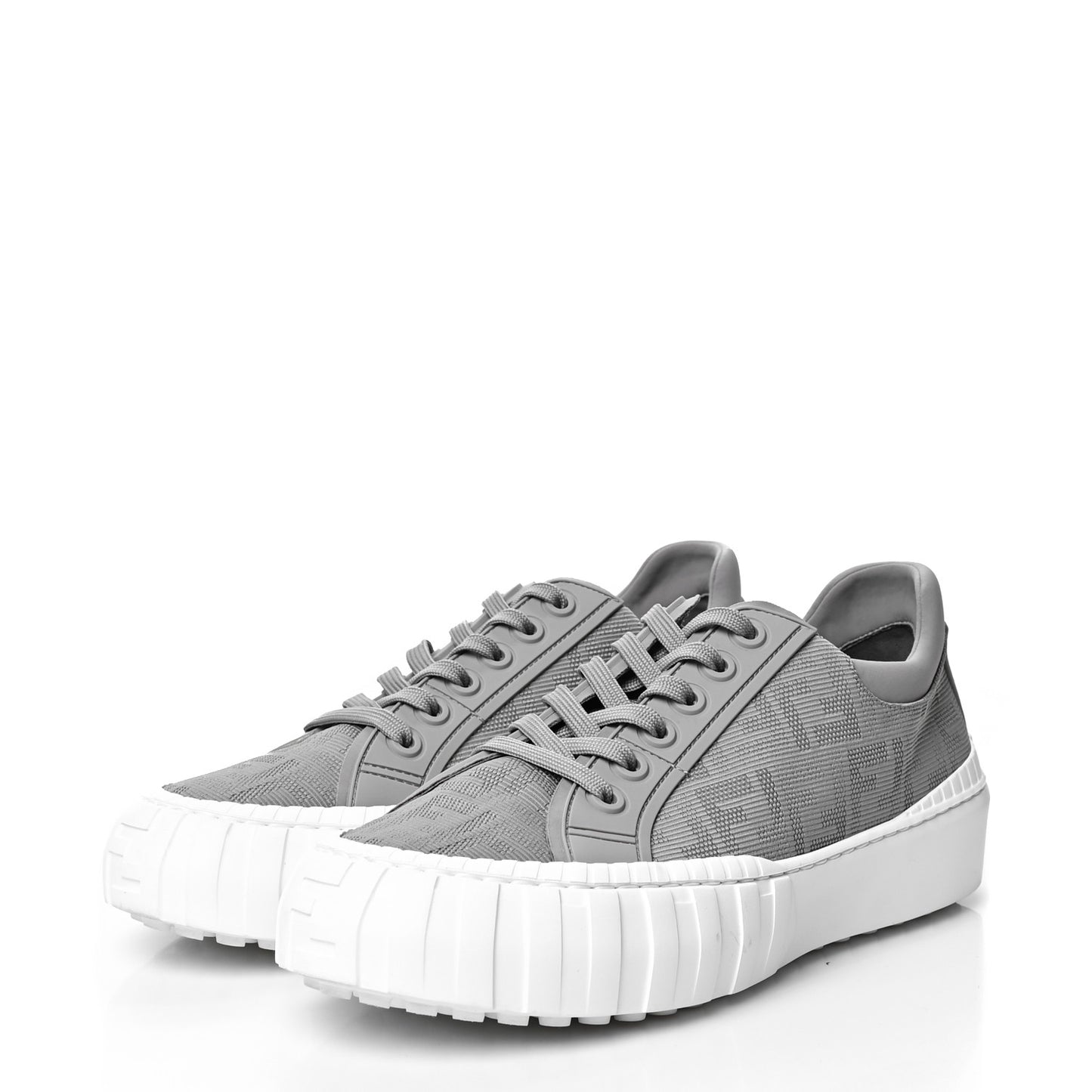 Vitello Mesh FF Mens Fendi Force Low Top Sneakers 8 Multicolor