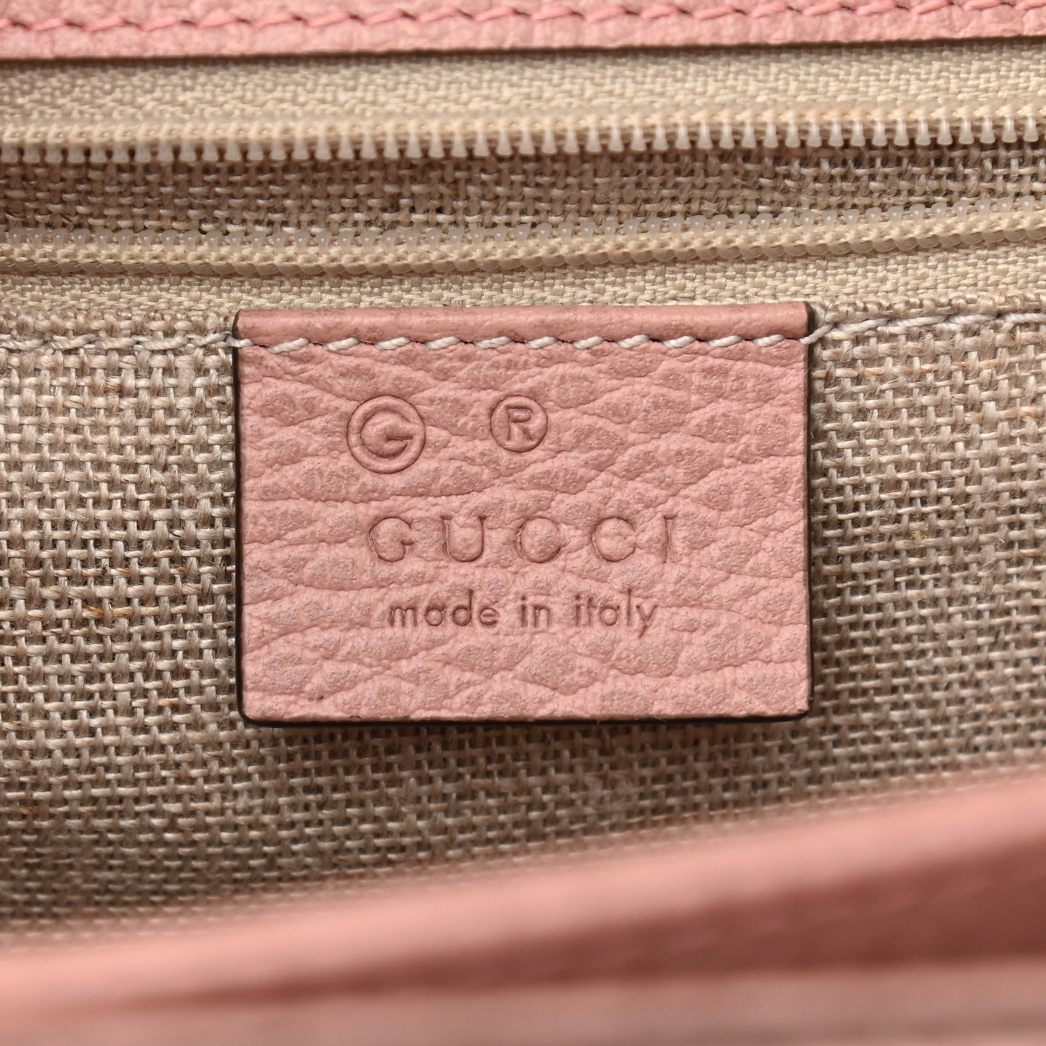 Gucci Dollar Calfskin Interlocking G Shoulder Bag Soft Pink 6 of 10