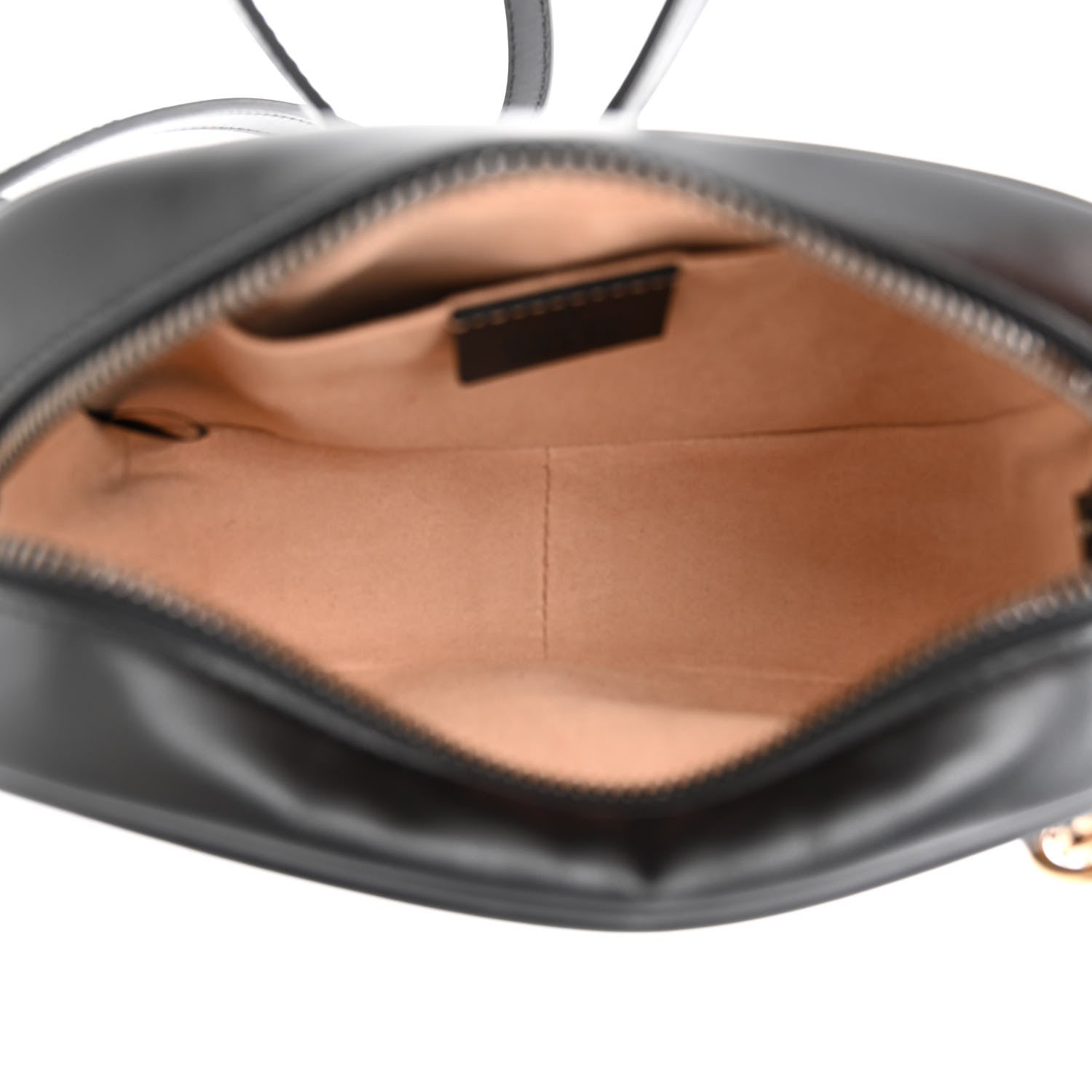 Gucci Calfskin Matelasse Mini GG Marmont Chain Shoulder Bag Black 5 of 10