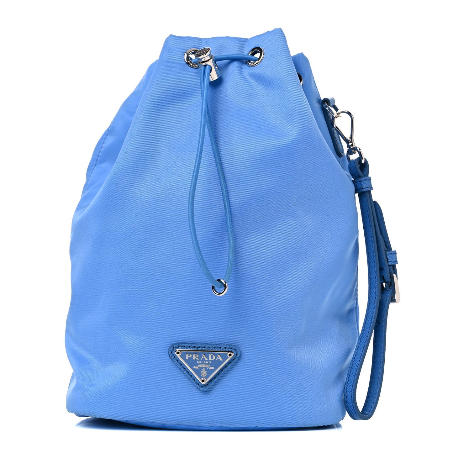 Nylon Vela Drawstring Wristlet Pouch Pervinca