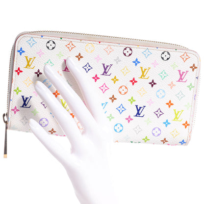 Louis Vuitton Monogram Multicolor Zippy Wallet White 2 of 7