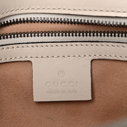 Gucci Calfskin Matelasse Small GG Marmont Shoulder Bag White 6 of 21