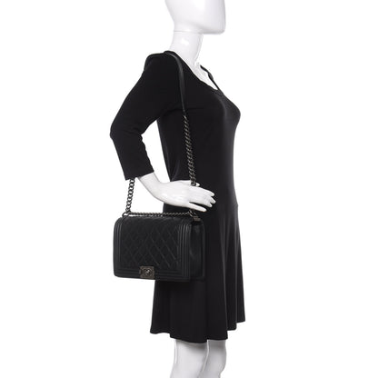 Chanel Lambskin Quilted New Medium Boy Flap Black 2 of 12