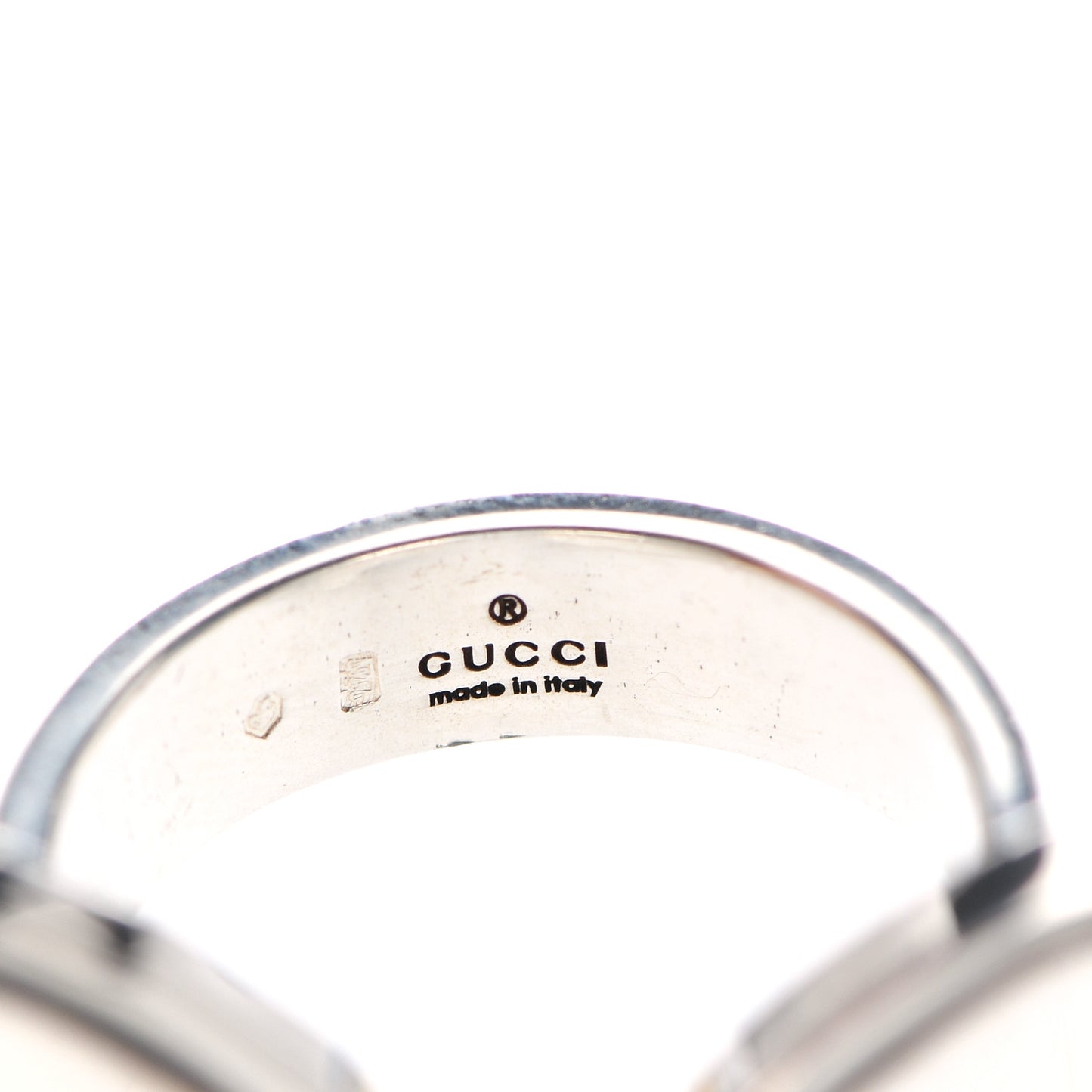 Sterling Silver GucciGhost Hamlet Skull Double Ring 58 8.25