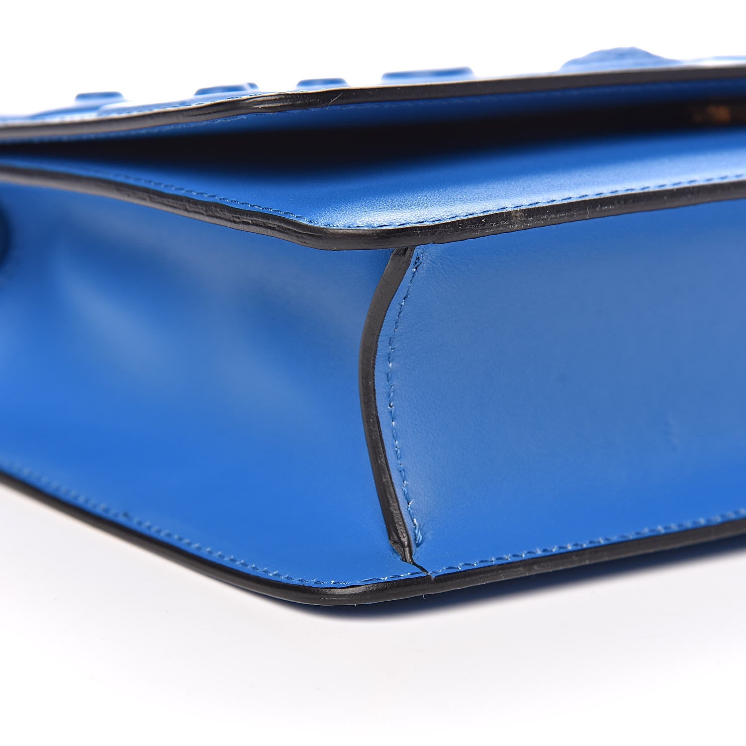 Versace Supple Calfskin Tribute X Shoulder Bag Blue 7 of 10