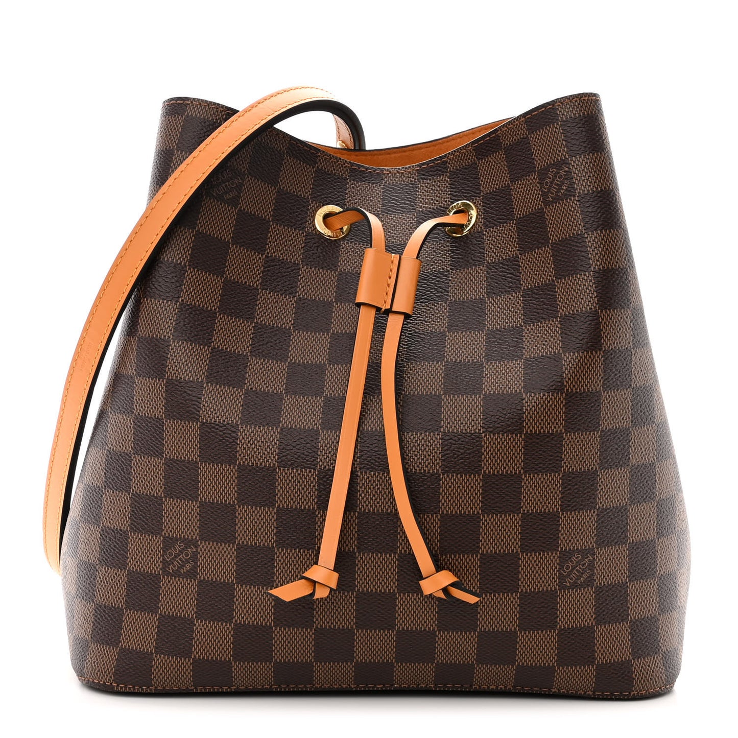 LOUIS VUITTON Damier Ebene Neonoe MM Safran