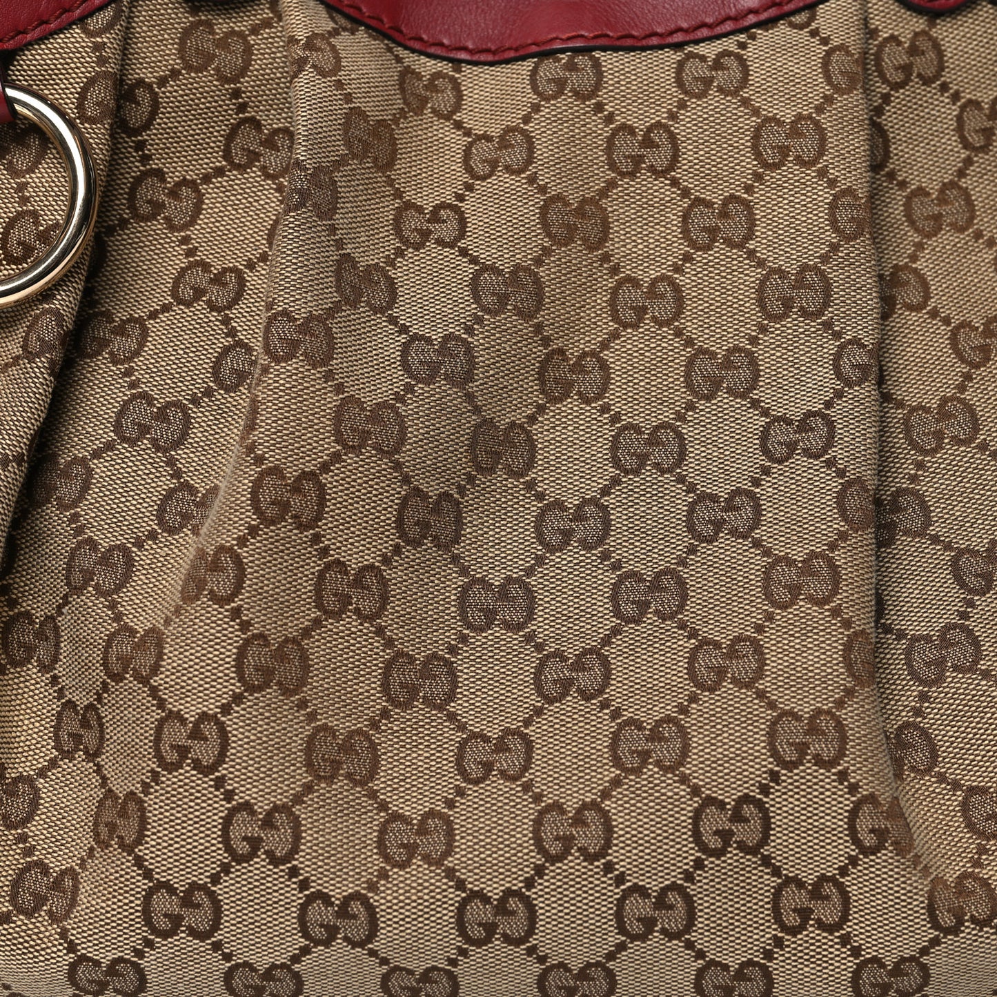Monogram Medium Sukey Tote Dark Red