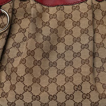 Gucci Monogram Medium Sukey Tote Dark Red 8 of 11