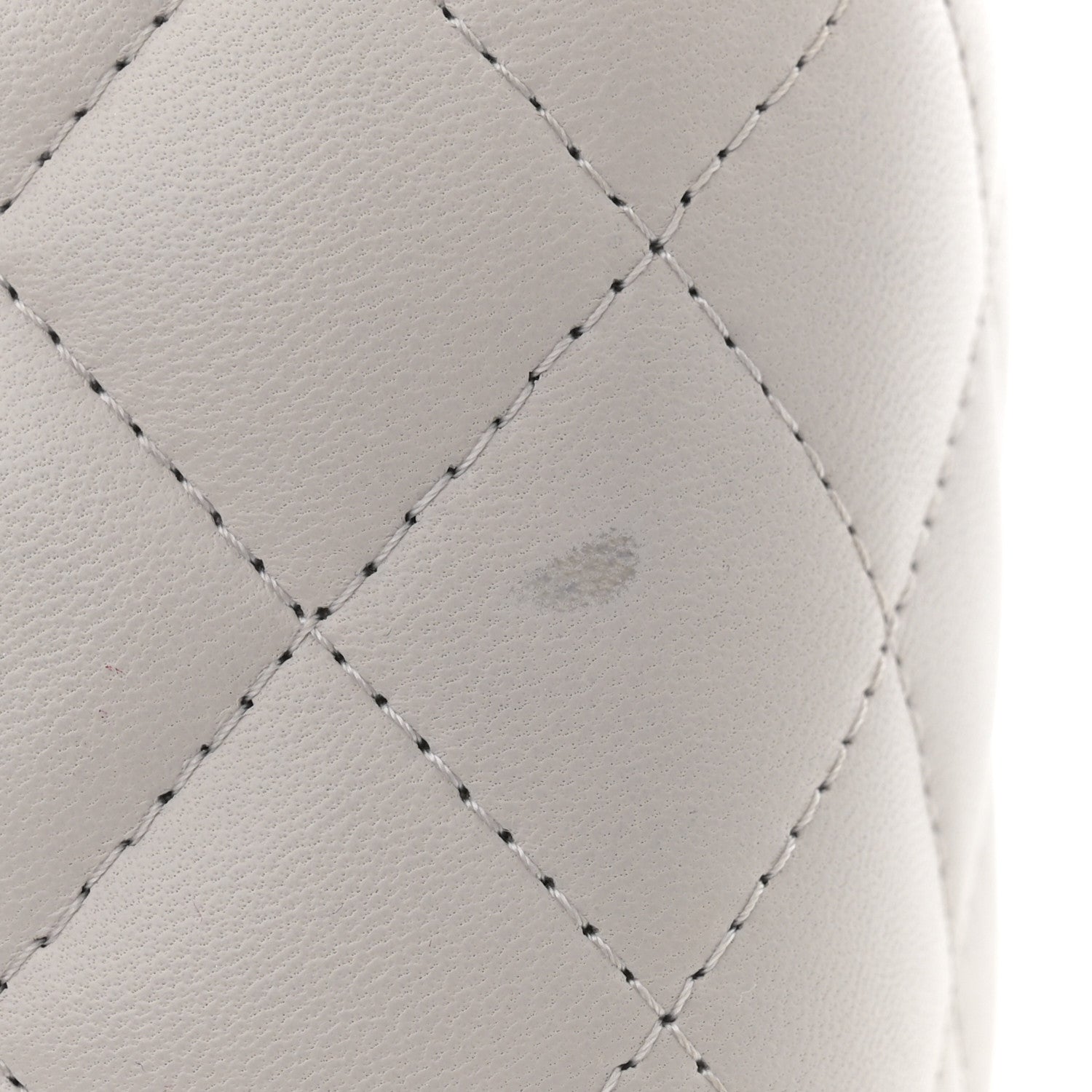 Chanel Lambskin Quilted Top Handle Mini Vanity Case With Chain Grey 13 of 14