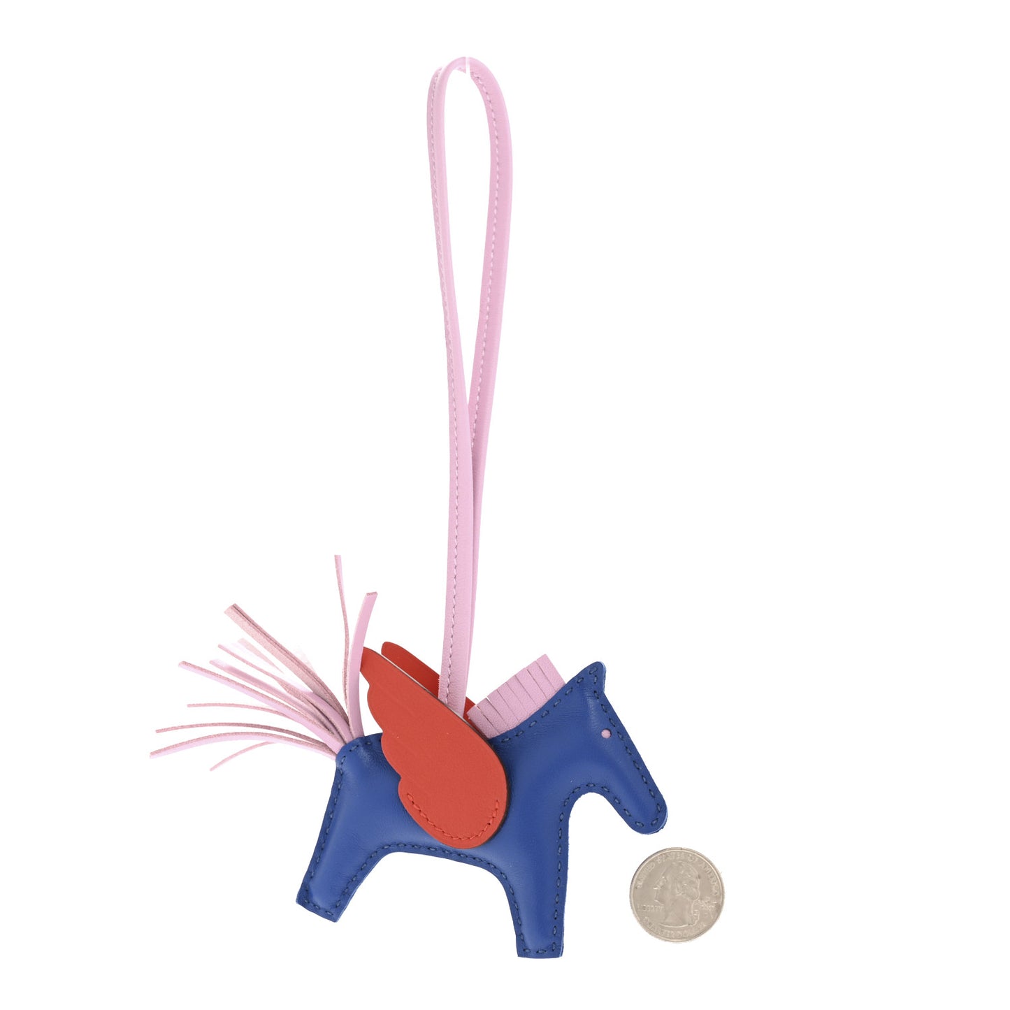 Milo Lambskin Grigri Rodeo Pegase Horse Bag Charm PM Bleu France Mauve Sylvestre Capucine