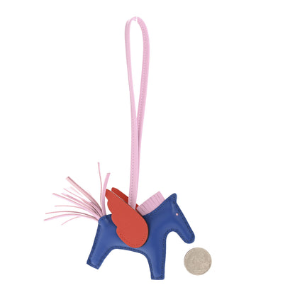 Hermes Milo Lambskin Grigri Rodeo Pegase Horse Bag Charm PM Bleu France Mauve Sylvestre Capucine 2 of 6