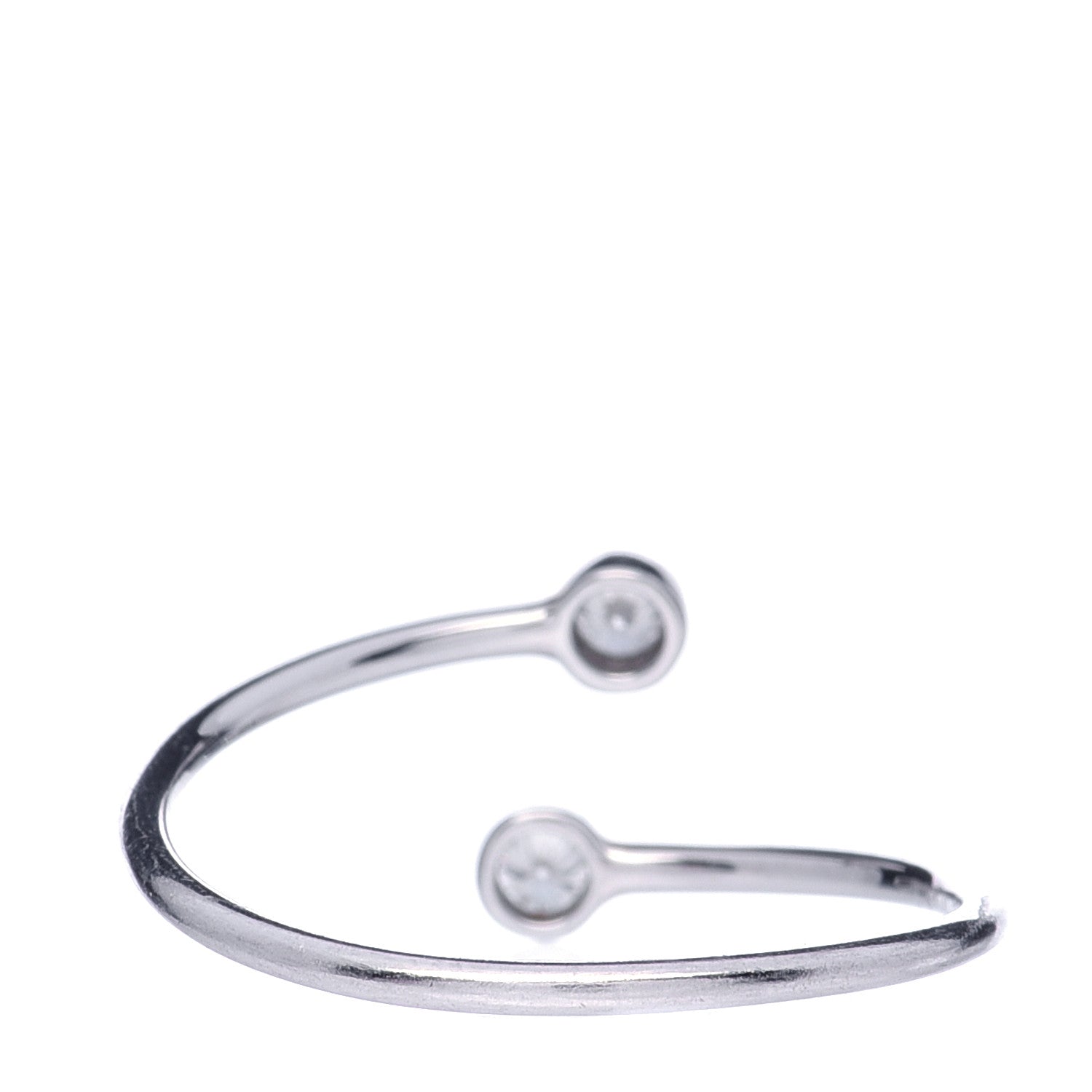 Tiffany Platinum Diamond Elsa Peretti Hoop Ring 52 6 3 of 6