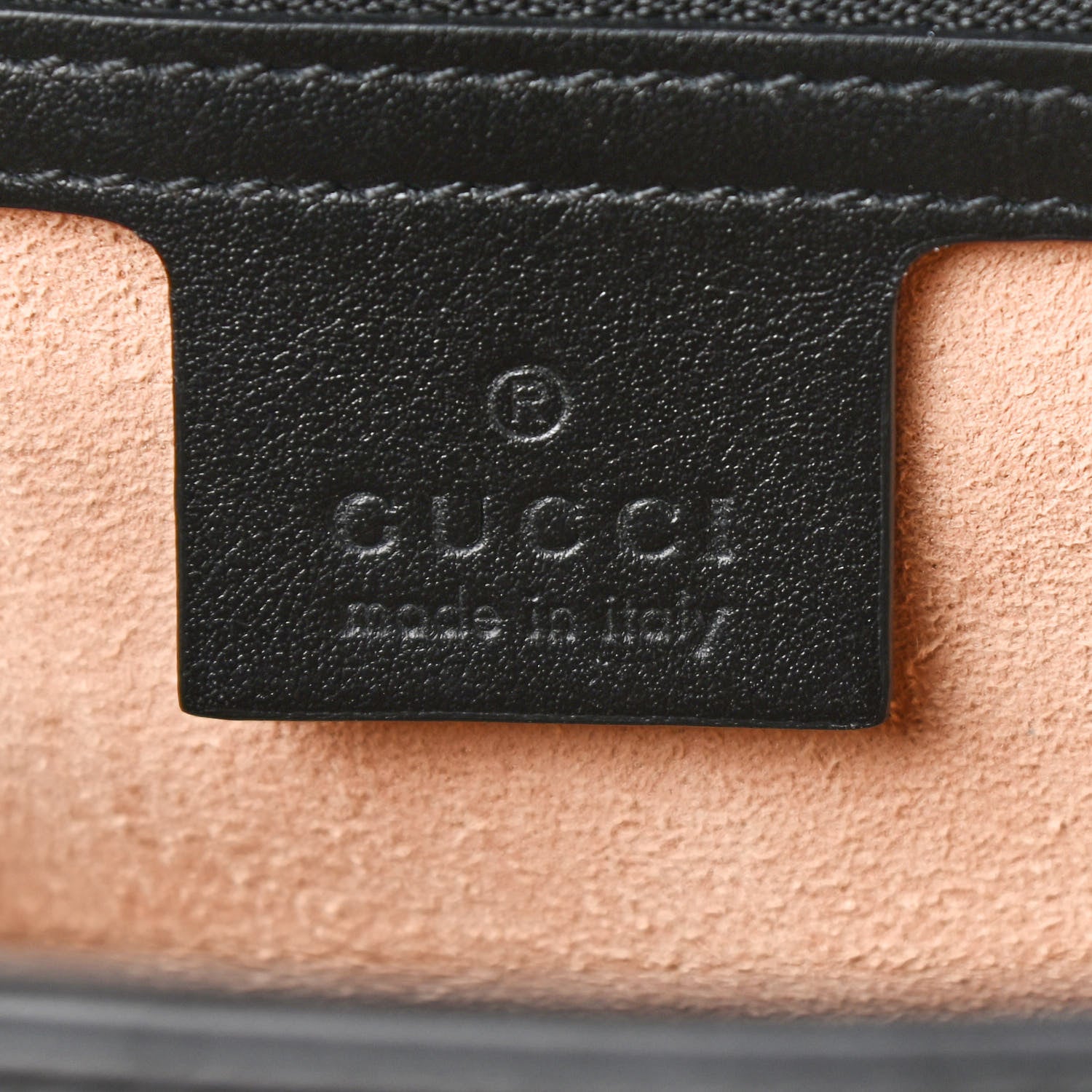 Gucci Calfskin Matelasse Small GG Marmont Shoulder Bag Black 6 of 9