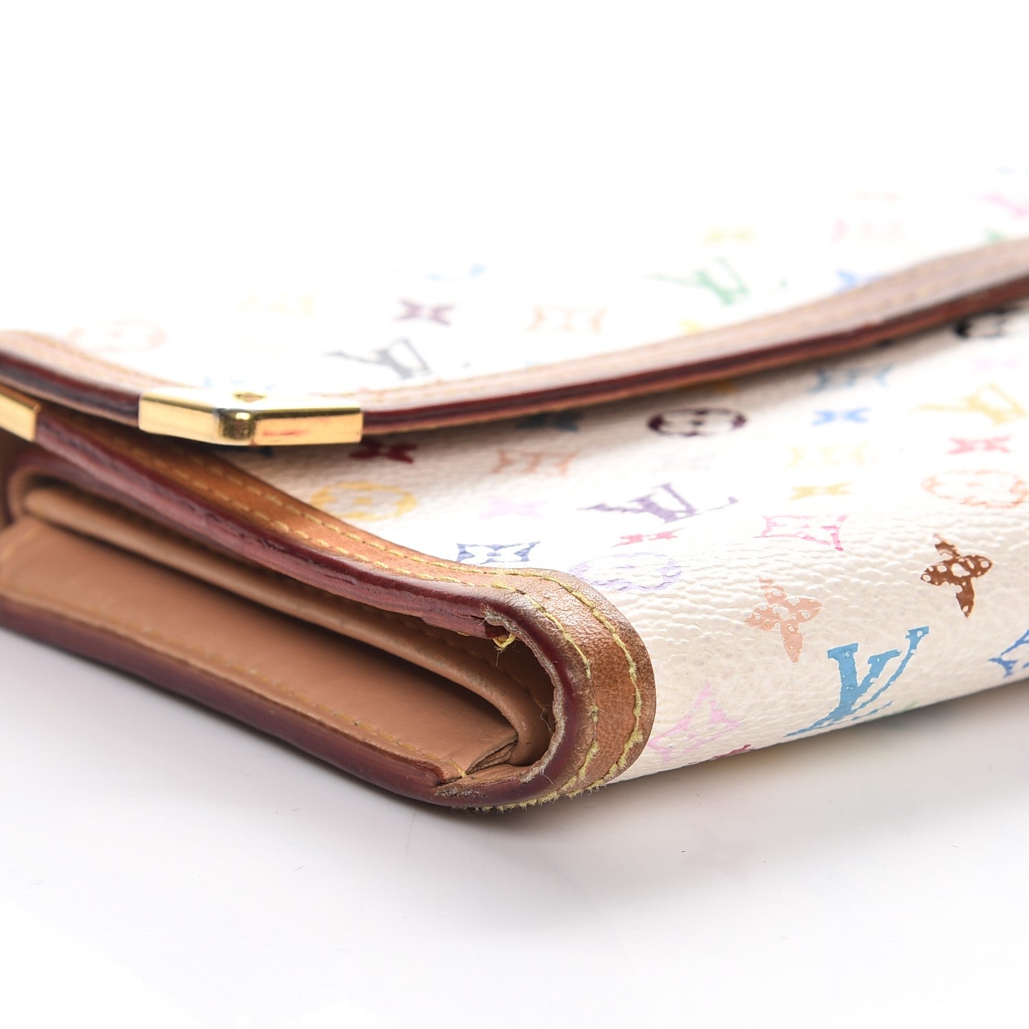 Louis Vuitton Monogram Multicolor Porte Tresor International Wallet White 17 of 19