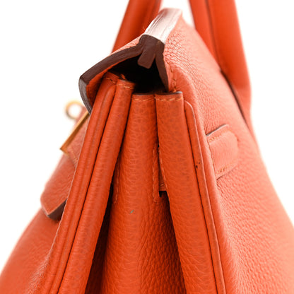 Hermes Togo Birkin 40 Feu 25 of 27