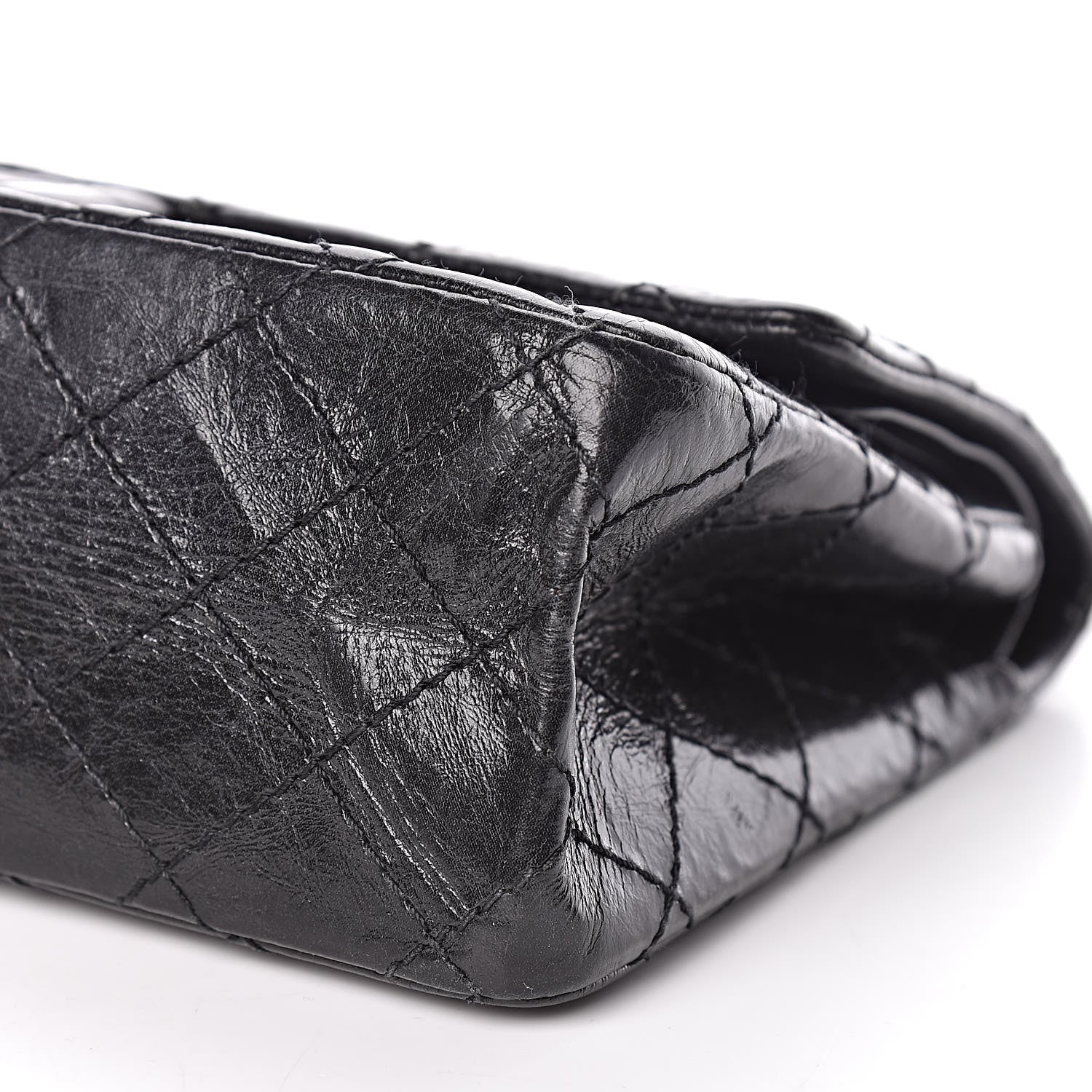 Chanel Aged Calfskin Quilted 2.55 Reissue 225 Flap So Black 9 of 11
