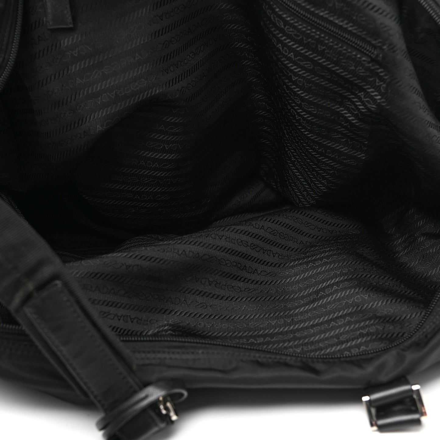 Nylon Viaggio Duffle Black