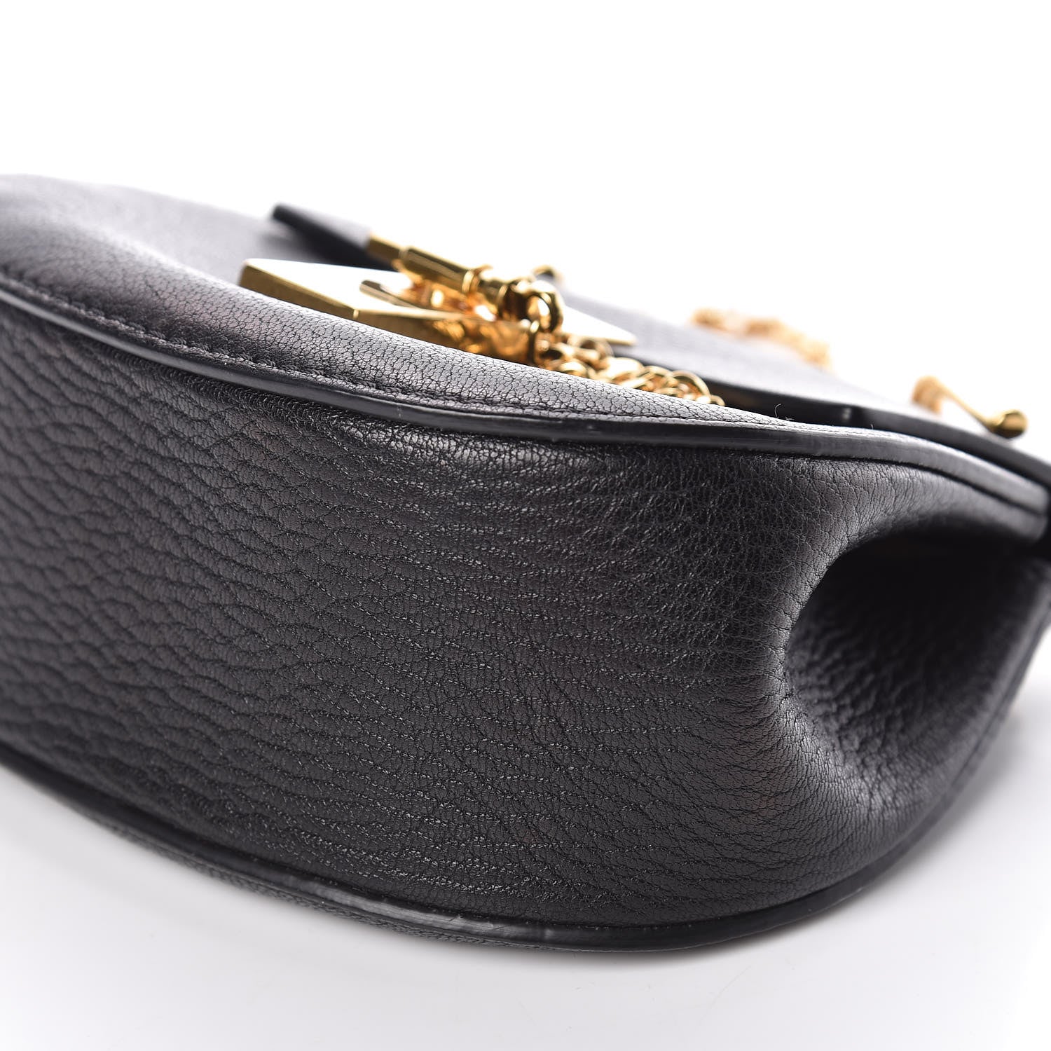 Chloe Grained Lambskin Nano Drew Shoulder Bag Black 9 of 12