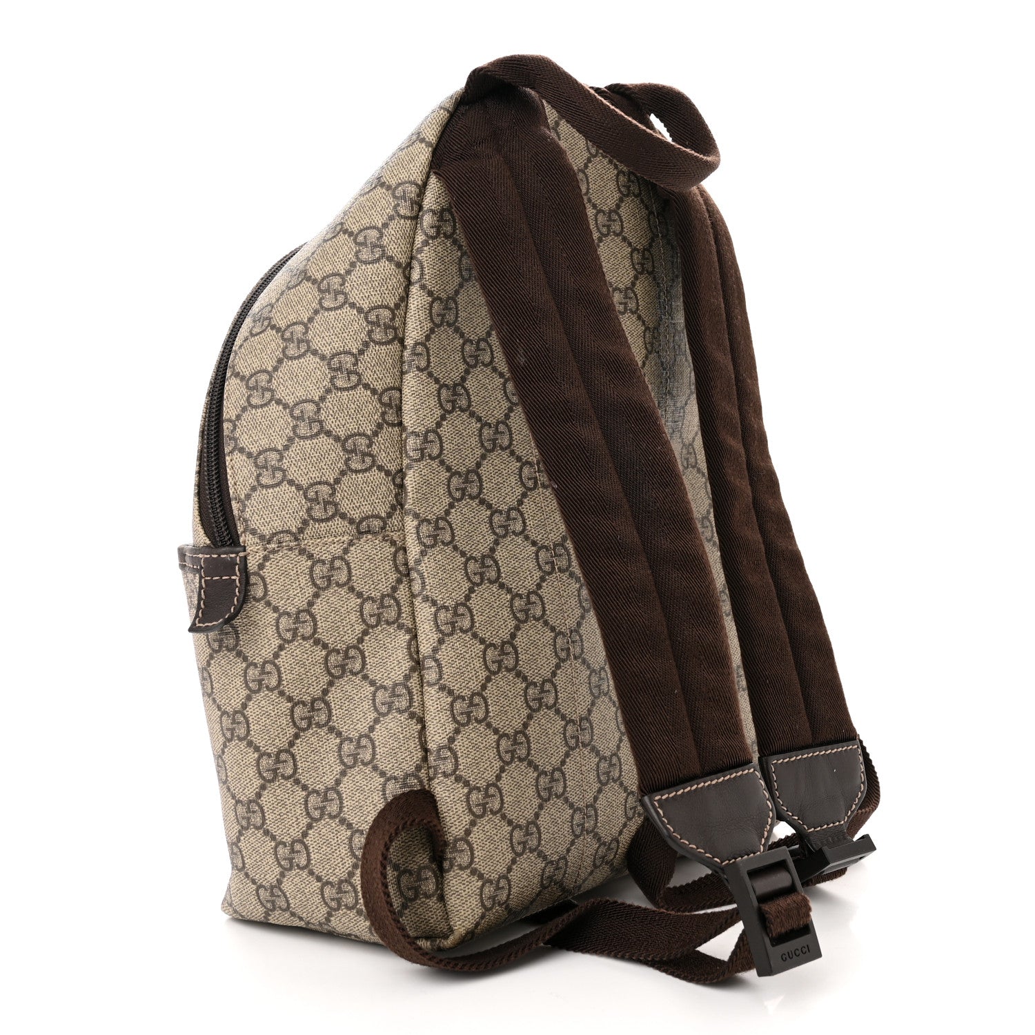 Gucci GG Supreme Monogram Margaux Calfskin Childrens Day Backpack Beige Ebony Cocoa Dark Chocolate 3 of 12