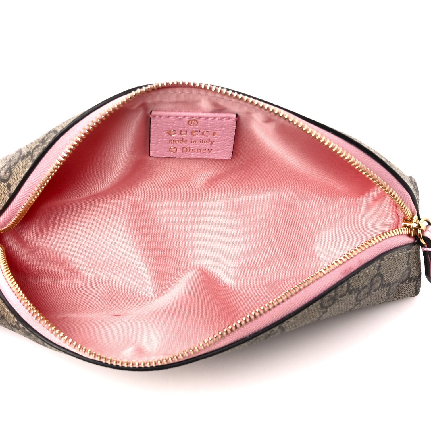 Gucci X DISNEY GG Supreme Monogram Daisy Duck Pencil Case Pink