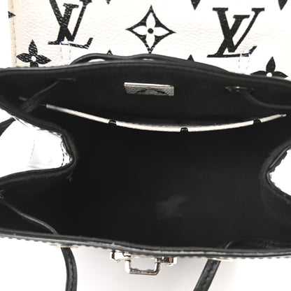 Louis Vuitton Patent Monogram Hot Springs Backpack Black White 5 of 9