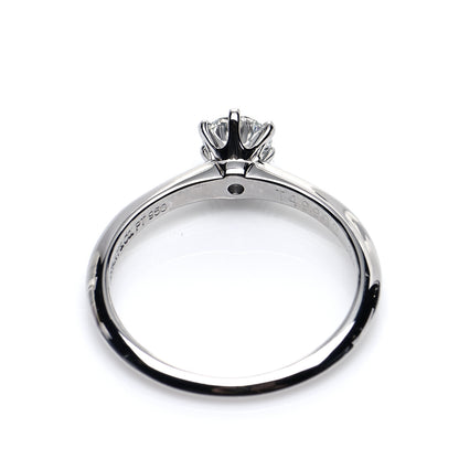 Tiffany Platinum Diamond .36ct Solitaire Engagement Ring 50 5.5 5 of 8