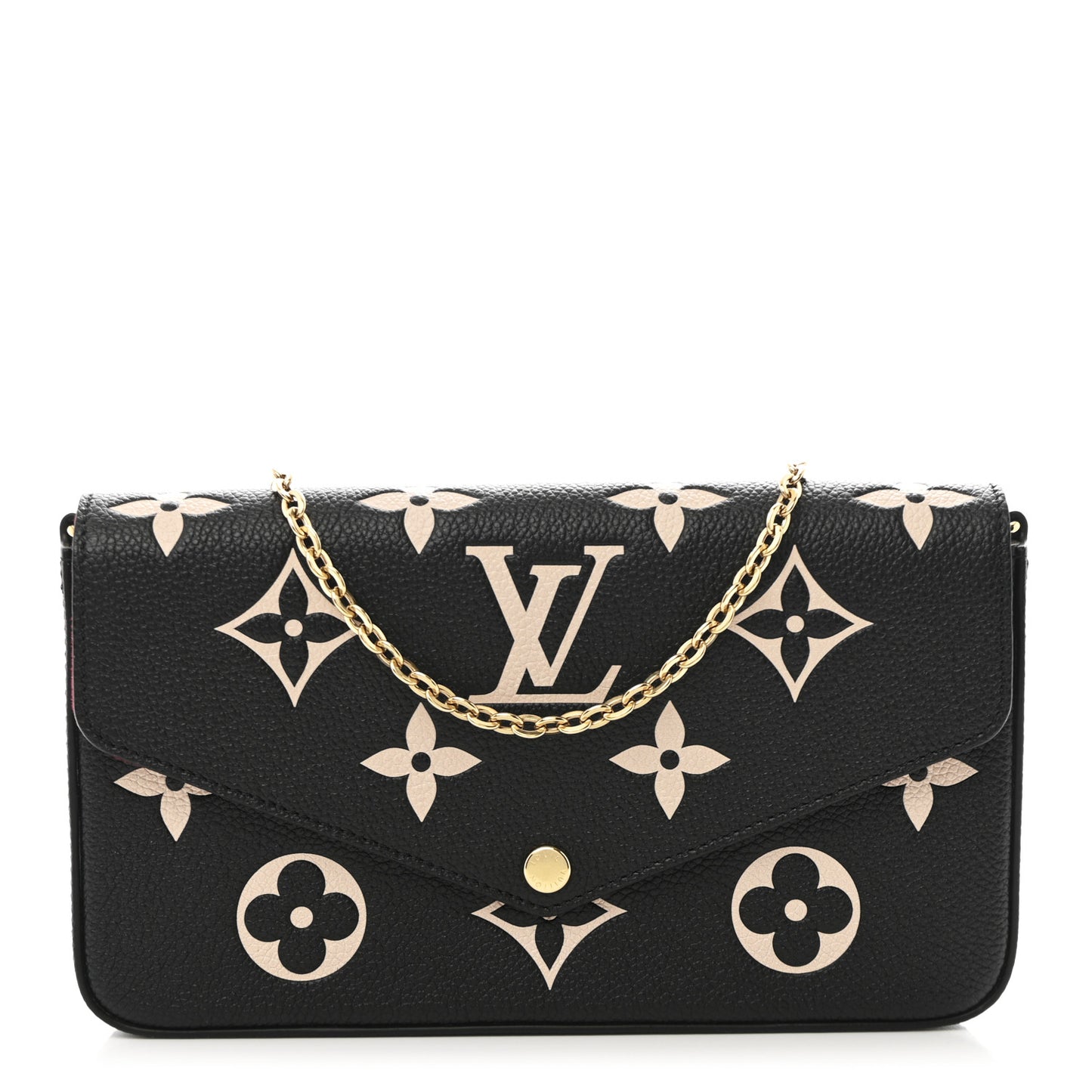 Empreinte Monogram Giant Felicie Pochette Black Beige