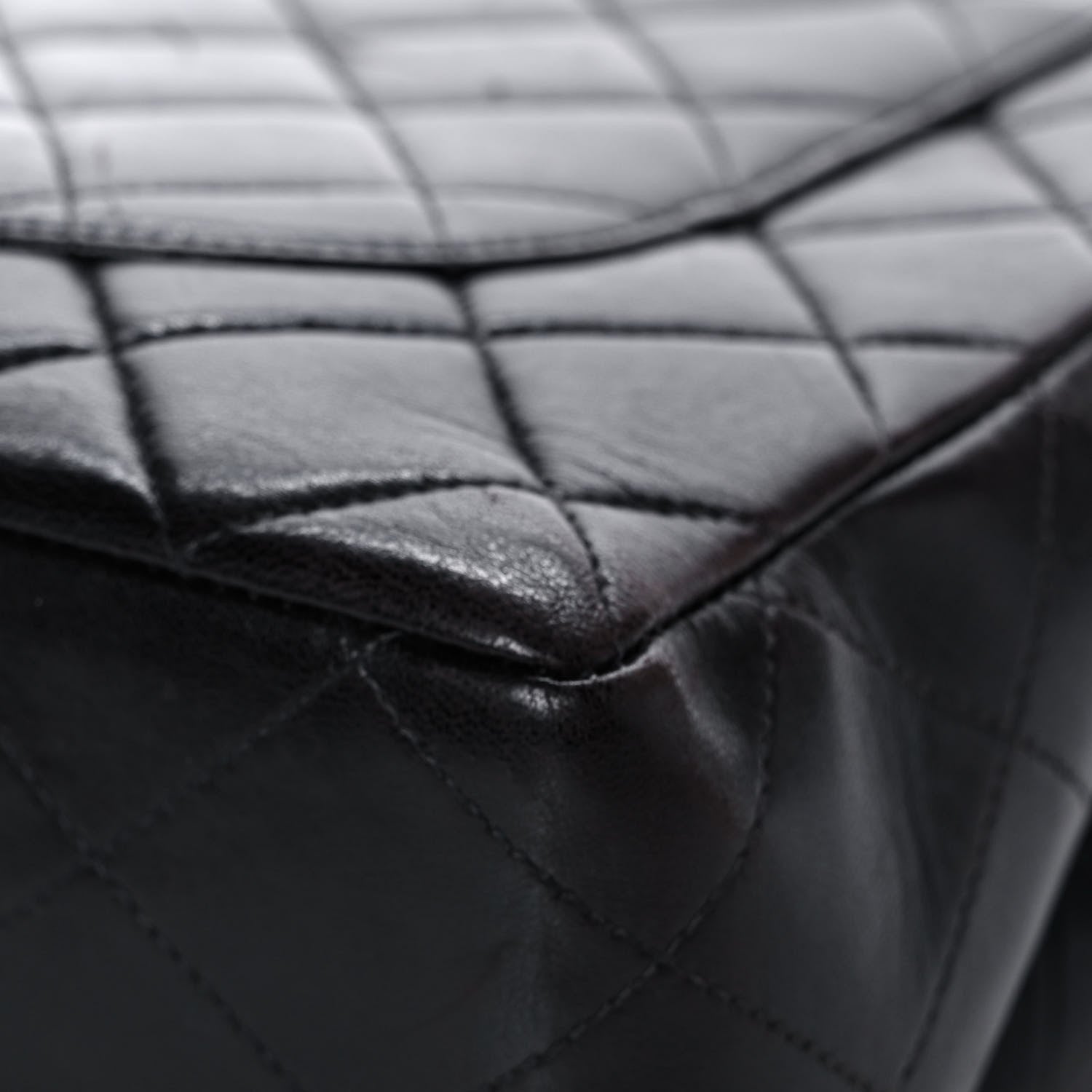 Chanel Lambskin Jumbo Single Flap Dark Brown 13 of 19