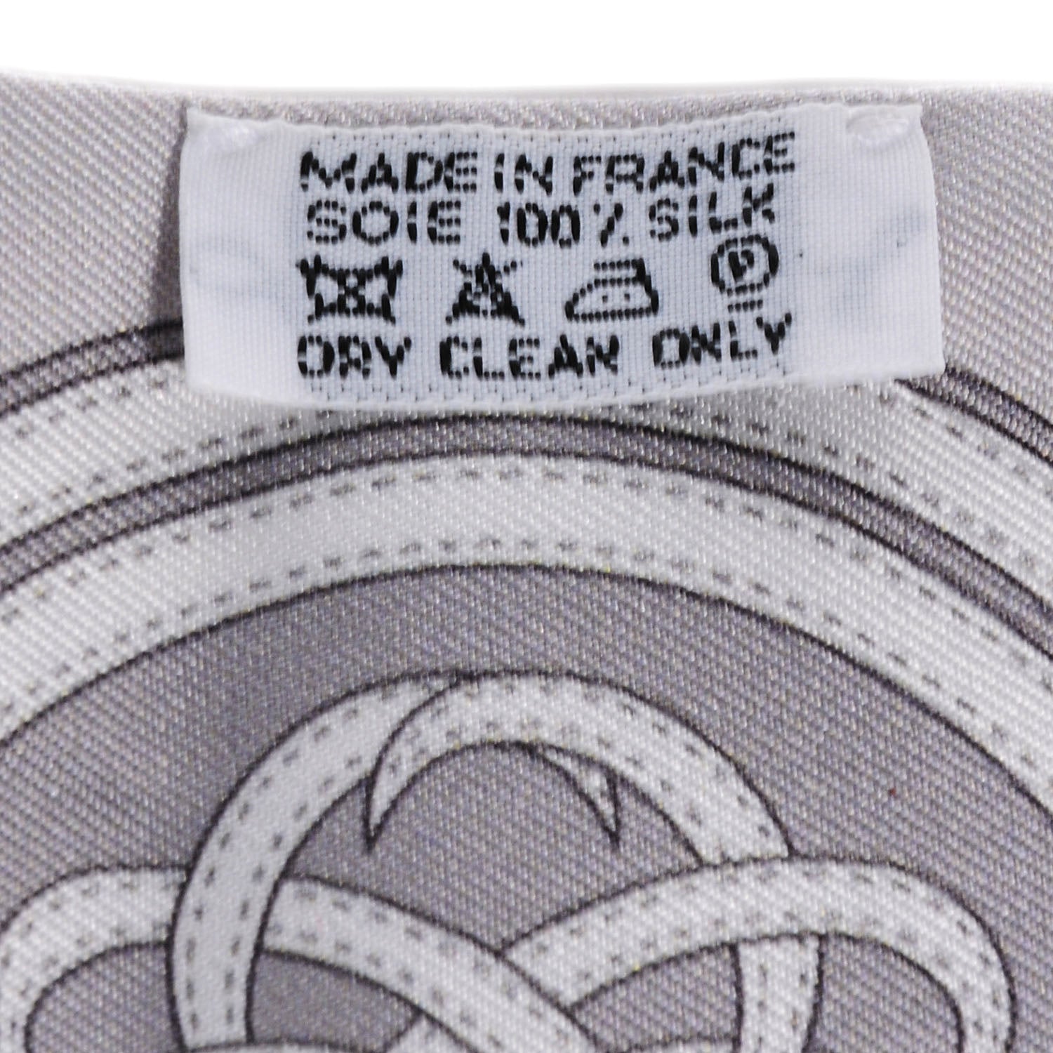 Hermes Silk Grande Tenue Twilly Scarf Rose Pale Gris Perle Blanc 4 of 6