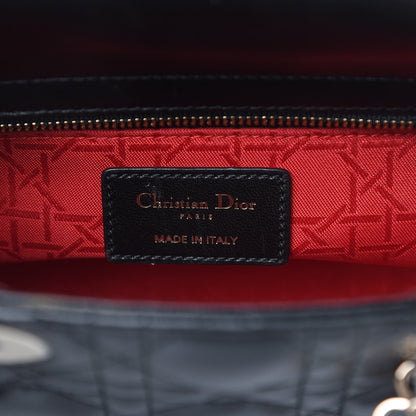 Christian Dior Lambskin Cannage Small Lucky Badges My Lady Dior Black 6 of 11