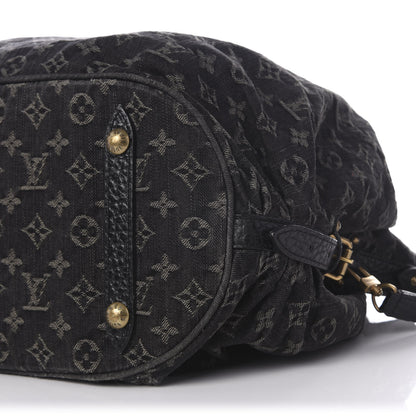 Louis Vuitton Denim Mahina XL Black 8 of 11