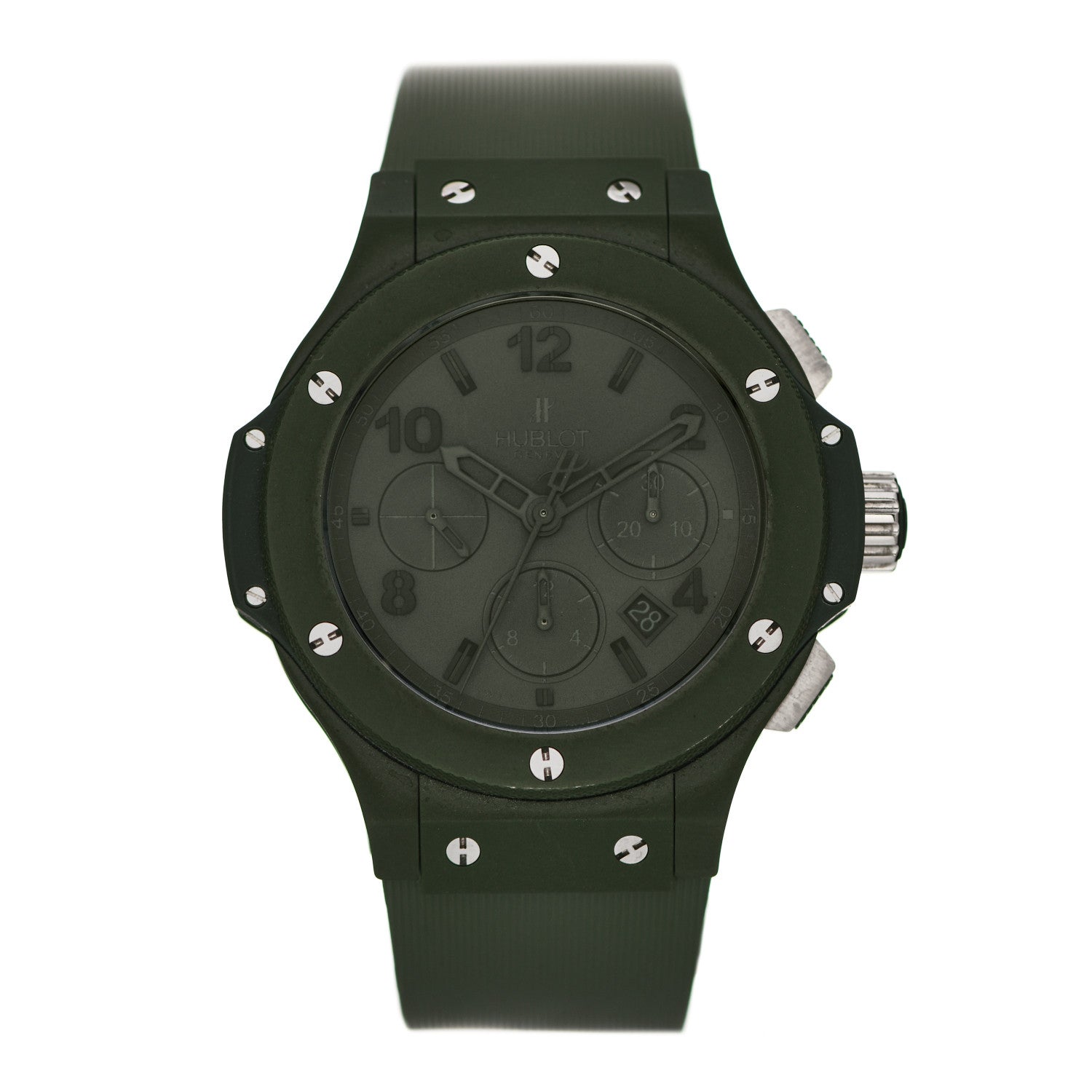 Hublot Ceramic Rubber 44mm Big Bang "All Green" Limited Edition Automatic Watch Green 301.GI.5290.RG 1 of 4
