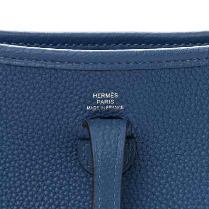 Hermes Taurillon Clemence Zigzag Evelyne TPM Deep Bleu Bleu Zellige Indigo Black 6 of 11